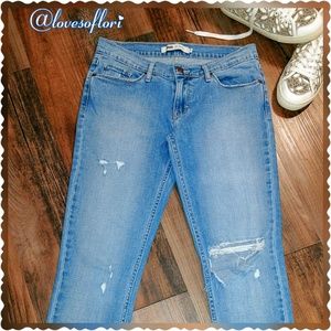 Levi's 524 Skinny Distressed Jean